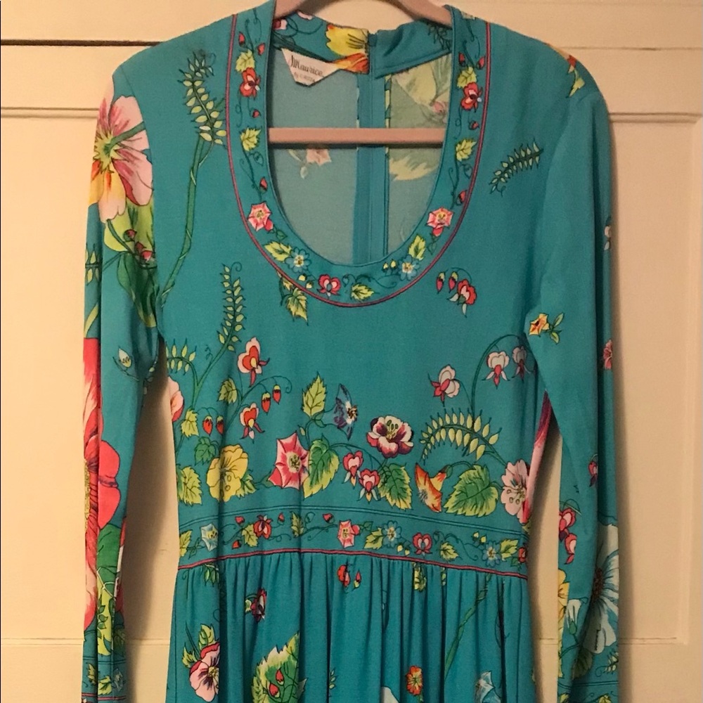Maurice by c rizza vintage maxi dress 1970’s